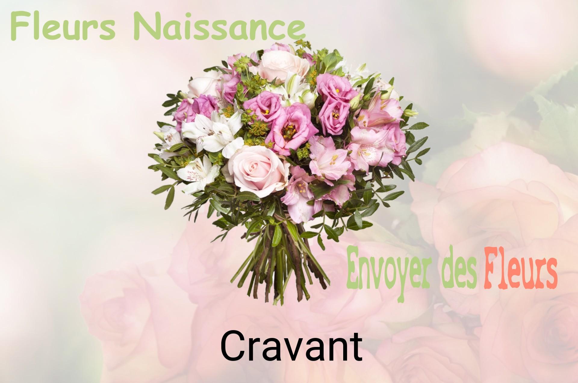 Bouquet de fleurs de naissance livré à Cravant